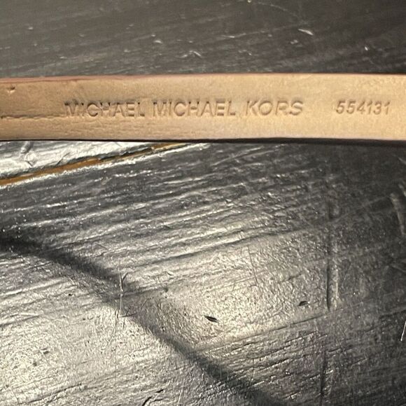 MICHAEL KORS SIGNATURE FANNY PACK BELT BAG SNAP CHAIN PURSE BROWN 554131 - Picture 8 of 9